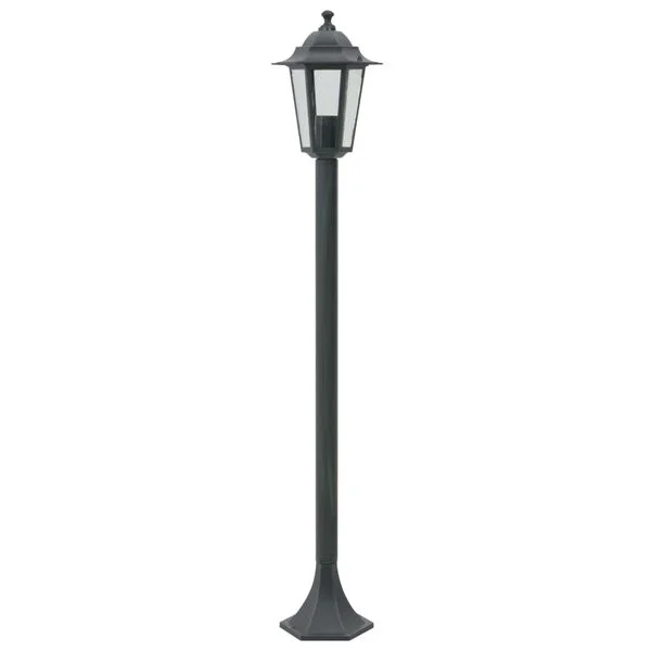 vidaXL Lampe de jardin à piquet 6 pcs E27 110 cm Aluminium Vert foncé