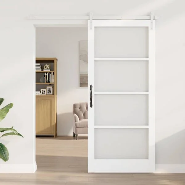 vidaXL Porte coulissante ORKDAL Blanc 93 x 211 cm