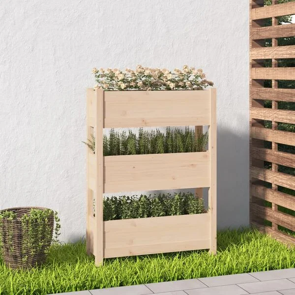 vidaXL Jardinière 77x25x104, 5 cm Bois massif de pin