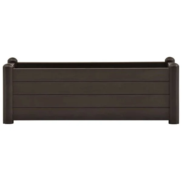 vidaXL Lit surélevé de jardin PP Moka 100x43x35 cm