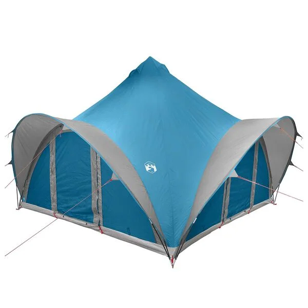 vidaXL Tente Tipi 6.0 personne Bleu Polyester et Acier