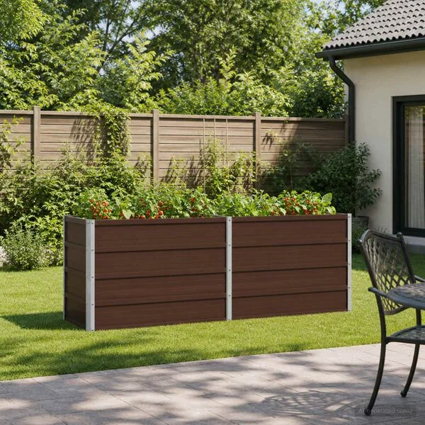 vidaXL Jardin surélevé Marron 160 x 40 x 55 cm acier laminé à froid