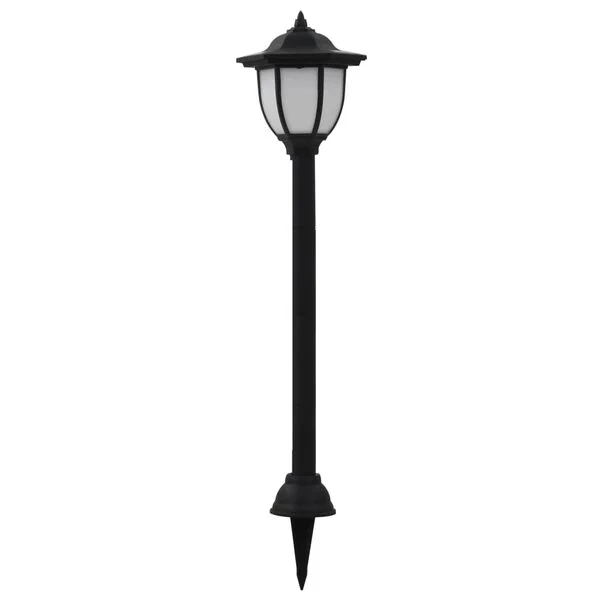 vidaXL Lampes solaires à LED d'extérieur 6 pcs Noir