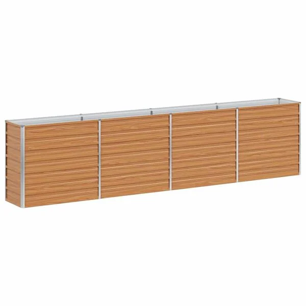 vidaXL Jardinière surélevée Marron Clair 320 x 40 x 77 cm