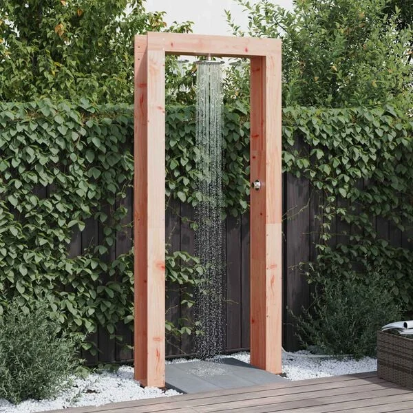 vidaXL Douche d'extérieur 226 cm Naturel