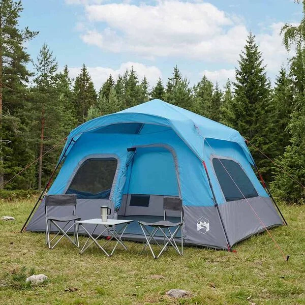 vidaXL Tente Instantanée Bleu 340 x 280 x 190 cm