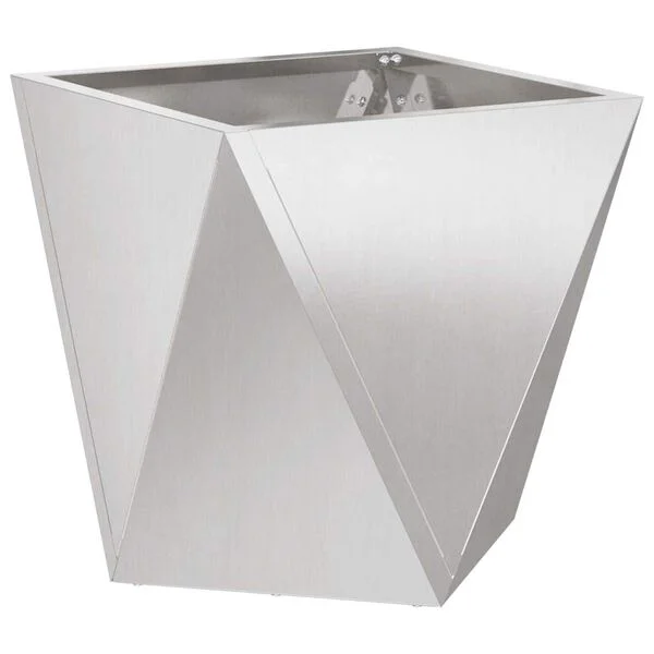 vidaXL Jardinière Argent 50 x 50 x 50 cm Acier inoxydable