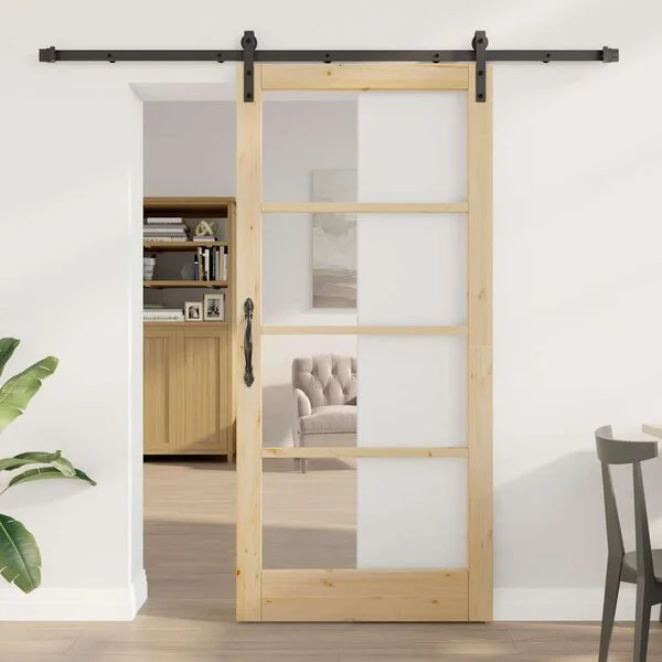 vidaXL Porte coulissante ORKDAL Naturel 93 x 202 cm
