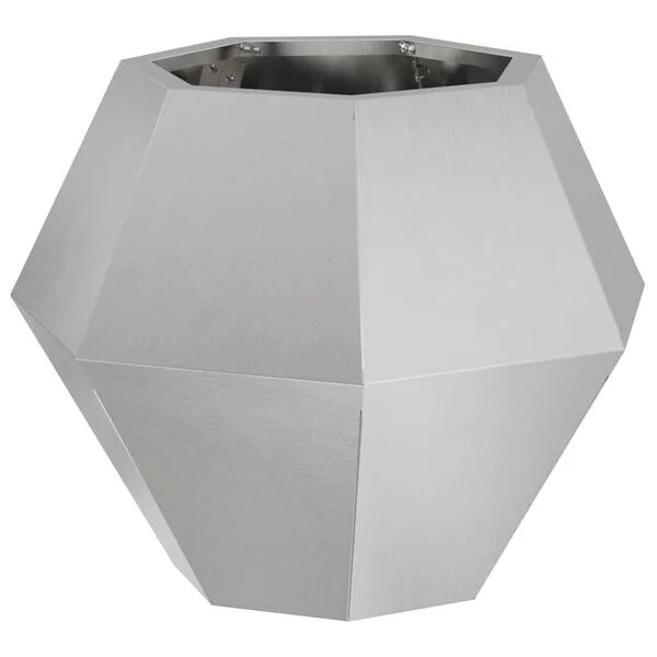 vidaXL Jardinière Argenté 50 x 50 x 40 cm Acier inoxydable