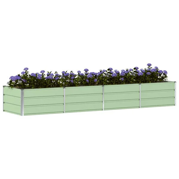 vidaXL Jardinière Vert 320 x 80 x 45 cm Acier