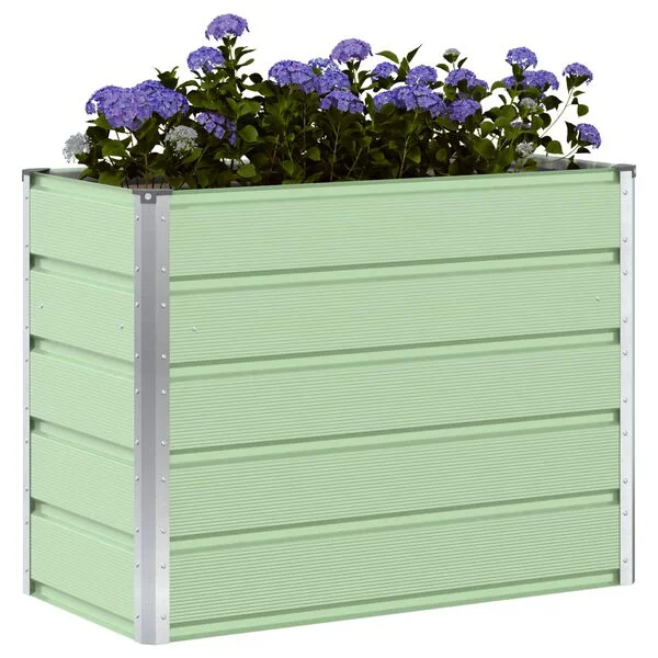 vidaXL Jardinière Vert pastel 100 x 50 x 75 cm Acier galvanisé