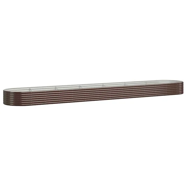 vidaXL Lit surélevé de jardin Acier galvanisé marron