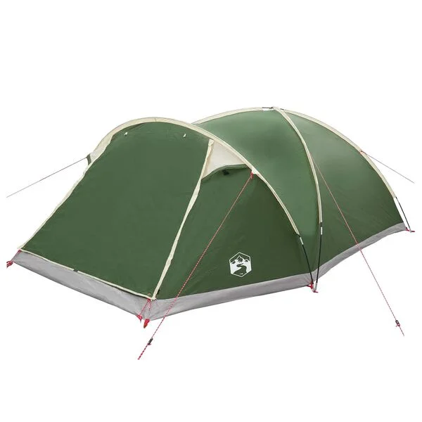 vidaXL Tente Cabane 8 personne Vert Polyester et Acier