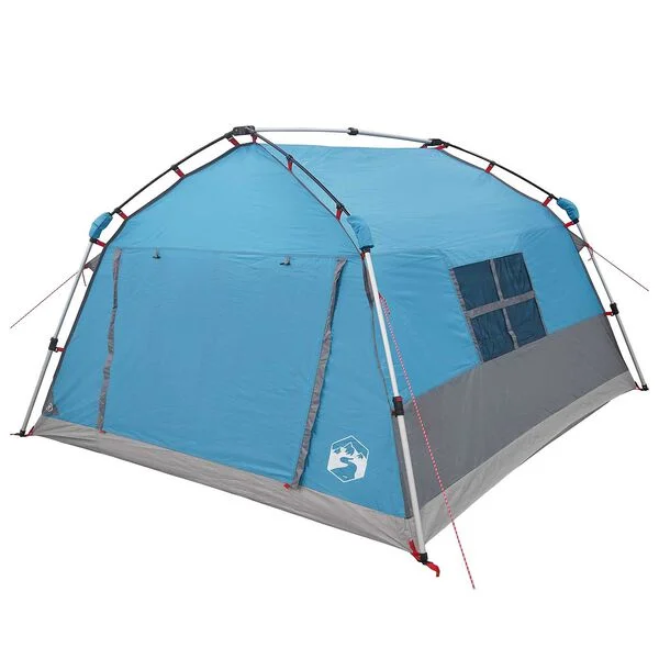 vidaXL Tente instantanée imperméable 4 personne Bleu