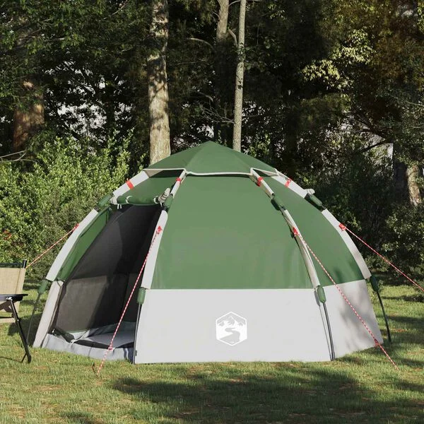vidaXL 4 personne Vert Polyester 185T