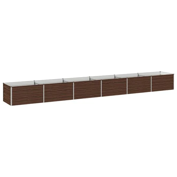 vidaXL Jardin surélevé Noir 600 x 80 x 55 cm acier laminé à froid