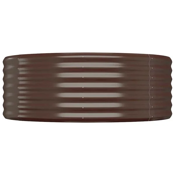 vidaXL Lit surélevé de jardin Acier galvanisé marron