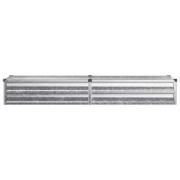 vidaXL Jardin surélevé Argenté 160 x 40 x 24 cm galvanisé