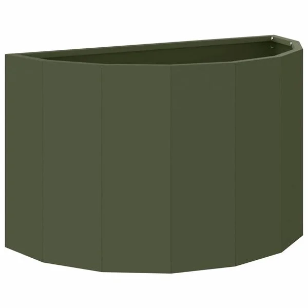 vidaXL Jardinière Vert olive 60 x 30 x 35 cm Acier