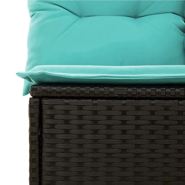 vidaXL Ensemble de canapé de jardin 10 pcs avec coussins noir