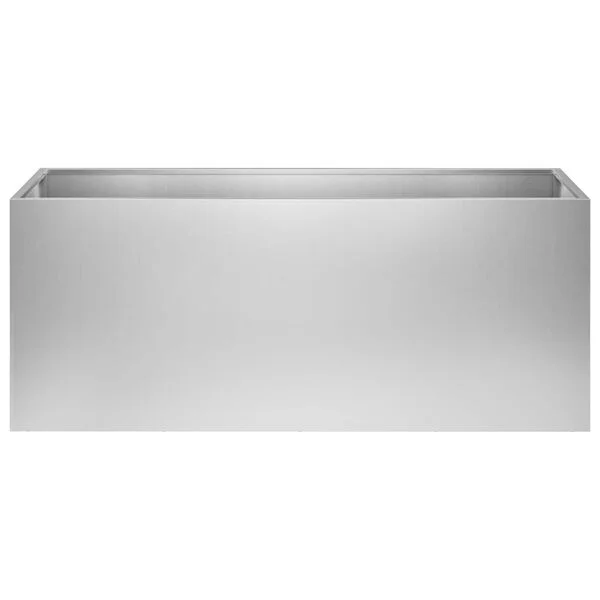 vidaXL Cache-pot de jardin Argenté 100 x 30 x 40 cm Acier galvanisé