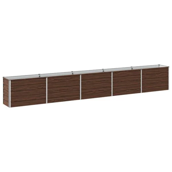 vidaXL Jardin surélevé Noir 400 x 40 x 55 cm acier laminé à froid