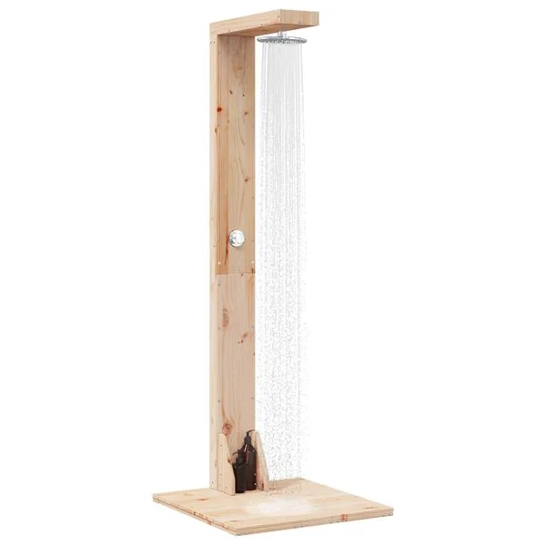 vidaXL Douche d'extérieur 210 cm Naturel