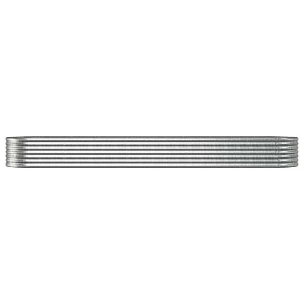vidaXL Lit surélevé de jardin Acier galvanisé Argenté