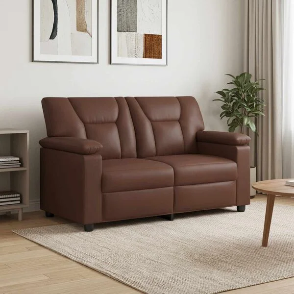 vidaXL Canapé Marron 151 x 85 x 93 cm Simili cuir