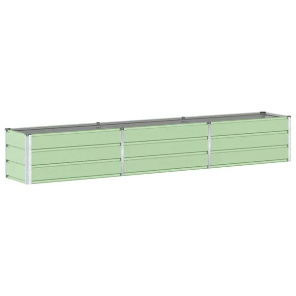 vidaXL Jardinière Vert pastel 290 x 50 x 45 cm Acier galvanisé