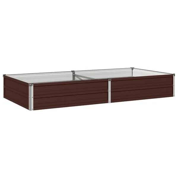 vidaXL Jardin surélevé Marron 160 x 80 x 24 cm acier laminé à froid