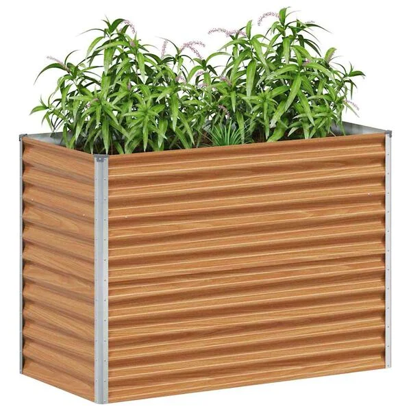 vidaXL Jardinière surélevée Marron Clair 98 x 50 x 68 cm