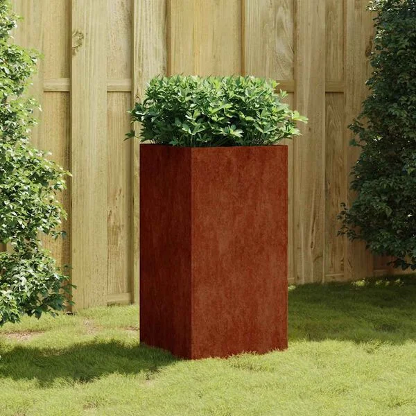vidaXL Jardinière 40x40x80 cm acier corten