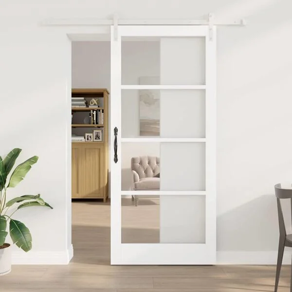 vidaXL Porte coulissante ORKDAL Blanc 93 x 211 cm