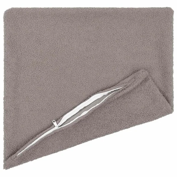 vidaXL Housse de coussin 6 pcs HEERLEN Gris clair 40 x 40 cm Bouclé