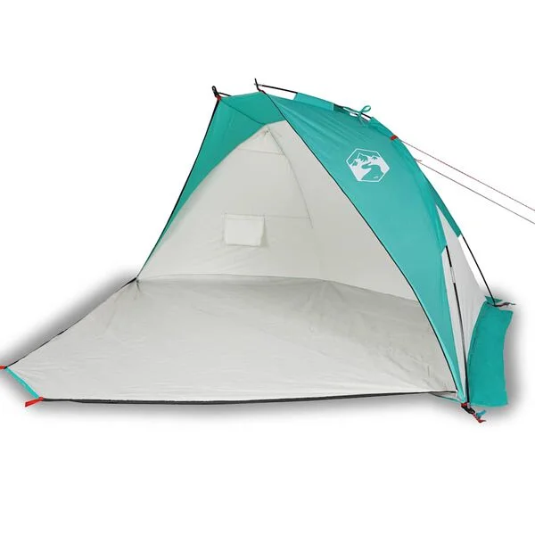 vidaXL Tente de plage vert d'eau 268x223x125 cm 185T polyester