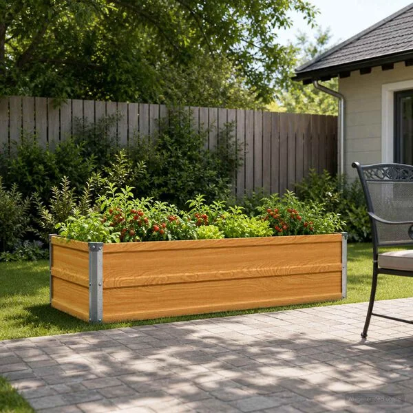 vidaXL Jardin surélevé Naturel 100 x 40 x 24 cm acier laminé à froid