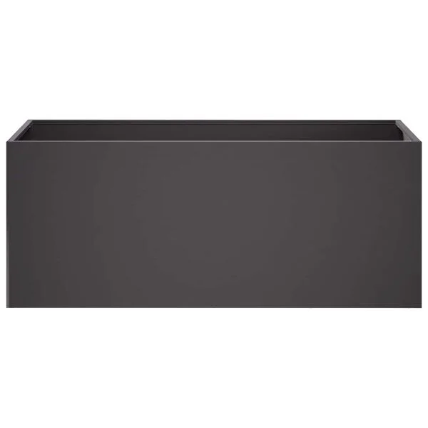 vidaXL Cache-pot de jardin Noir 100 x 40 x 40 cm Acier laminé à froid