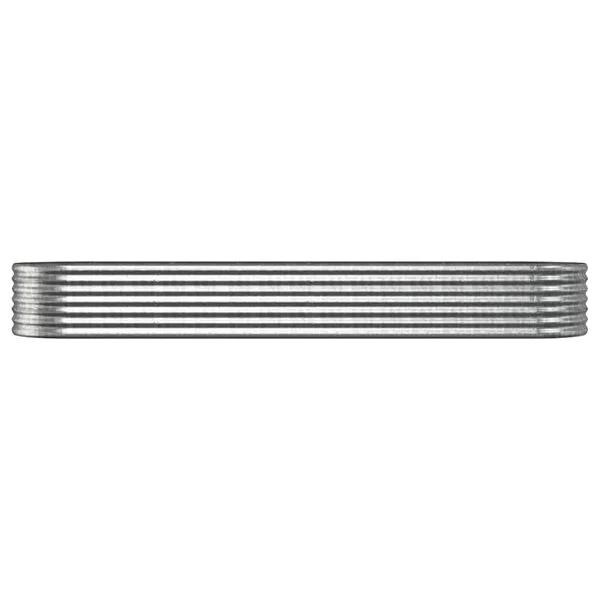 vidaXL Lit surélevé de jardin Acier galvanisé Argenté