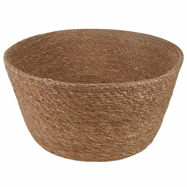 vidaXL Pot de plante avec poignées Naturel Ø 22 x 20 cm