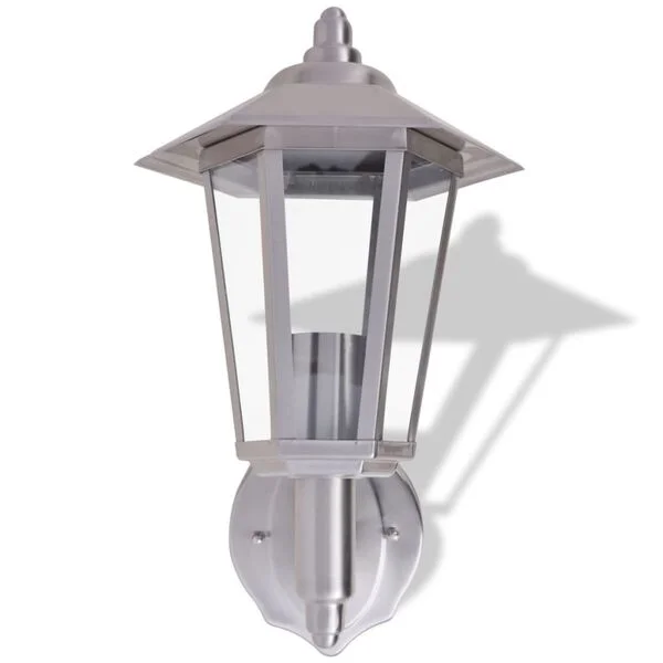 vidaXL Lampe murale extérieure Acier inoxydable