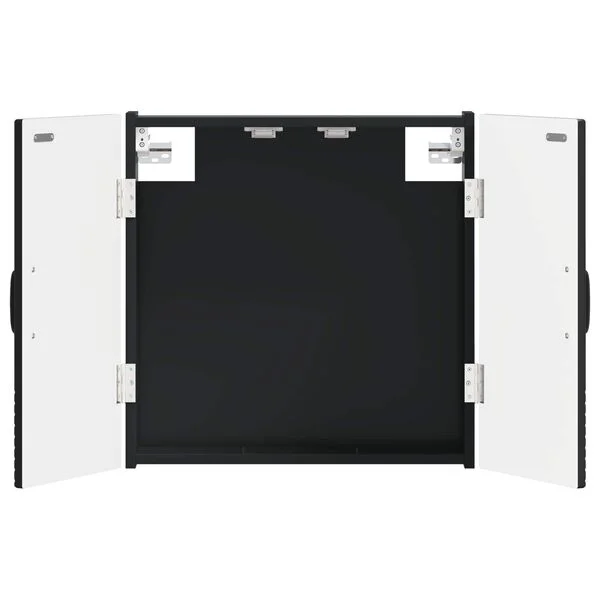vidaXL Cabinet pour cible HOORN Noir 52, 5 x 10, 5 x 53, 5 cm