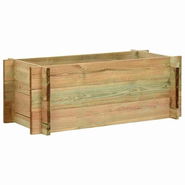 vidaXL Lit de légumes surélevé de jardin Vert 120 x 80 x 32 cm