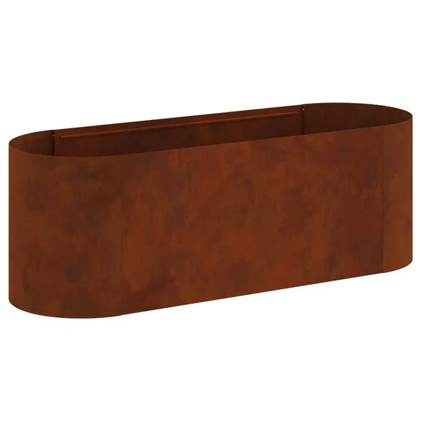 vidaXL Jardin surélevé Acier patiné 120 x 40 x 40 cm
