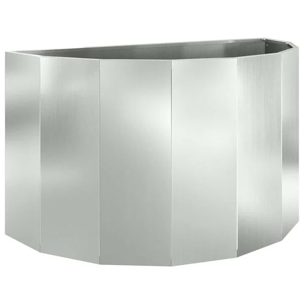 vidaXL Jardinière Argent 90 x 45 x 50 cm Acier galvanisé