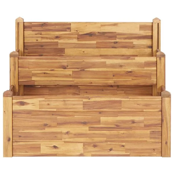 vidaXL Jardinière sur 2 niveaux 110x75x84 cm Bois massif d'acacia