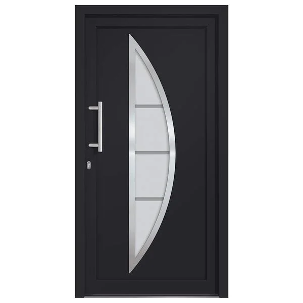 vidaXL Porte d'entrée Anthracite 98x208 cm
