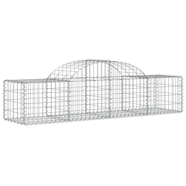 vidaXL Paniers à gabions arqués 30 pcs 200x50x40/60 cm fer galvanisé