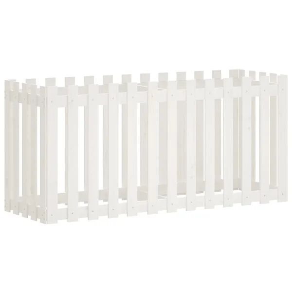 vidaXL Lit surélevé de jardin design de clôture 150x50x70cm pin massif