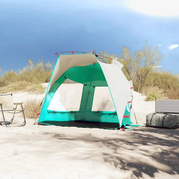 vidaXL Tente de plage 2 personnes libération rapide imperméable